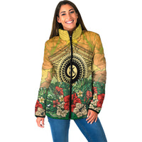 Vanuatu Polynesian Hibiscus Padded Jackets LT10 - Polynesian Pride