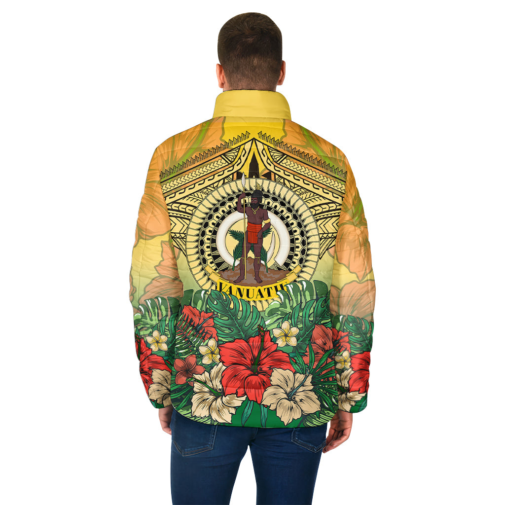 Vanuatu Polynesian Hibiscus Padded Jackets LT10 - Polynesian Pride