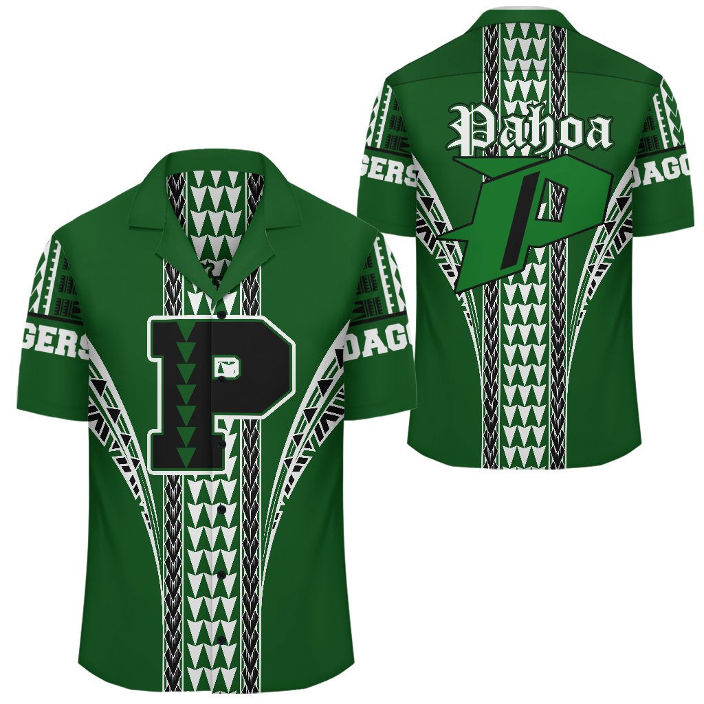 Hawaii Hawaiian Shirt - Pahoa High Hawaiian Shirt - AH Unisex Green - Polynesian Pride