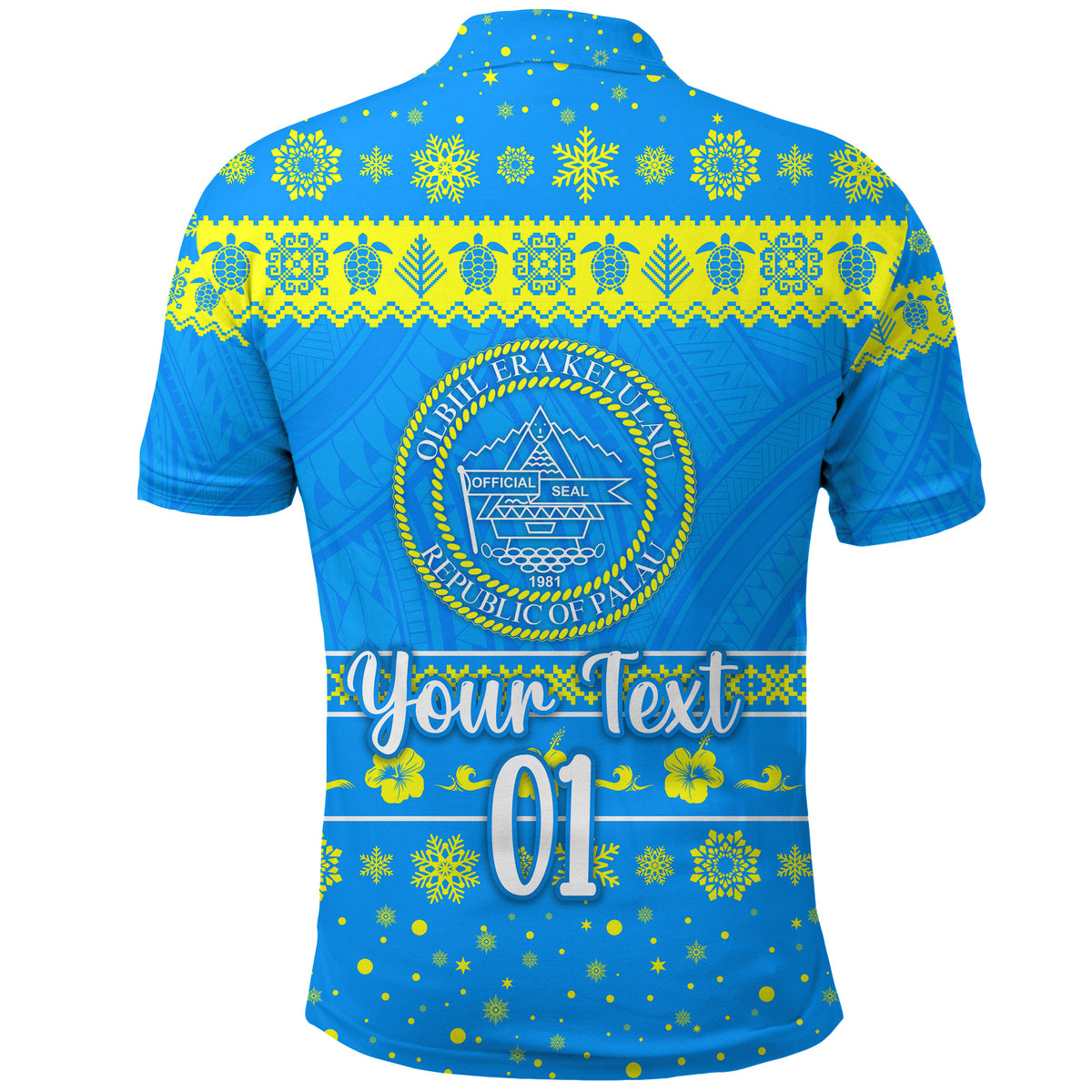 Custom Palau Christmas Polo Shirt Simple Style LT8 - Polynesian Pride