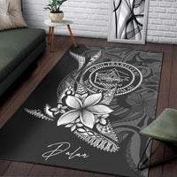 Palau Area Rug - Fish With Plumeria Flowers Style - Polynesian Pride