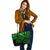 Palau Leather Tote - Green Color Cross Style - Polynesian Pride