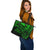 Palau Leather Tote - Green Color Cross Style - Polynesian Pride