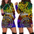 Palau Custom Personalised Hoodie Dress - Rainbow Polynesian Pattern Rainbow - Polynesian Pride