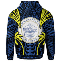 Palau Hoodie Blood Runs Through My Veins Style Flag - Polynesian Pride