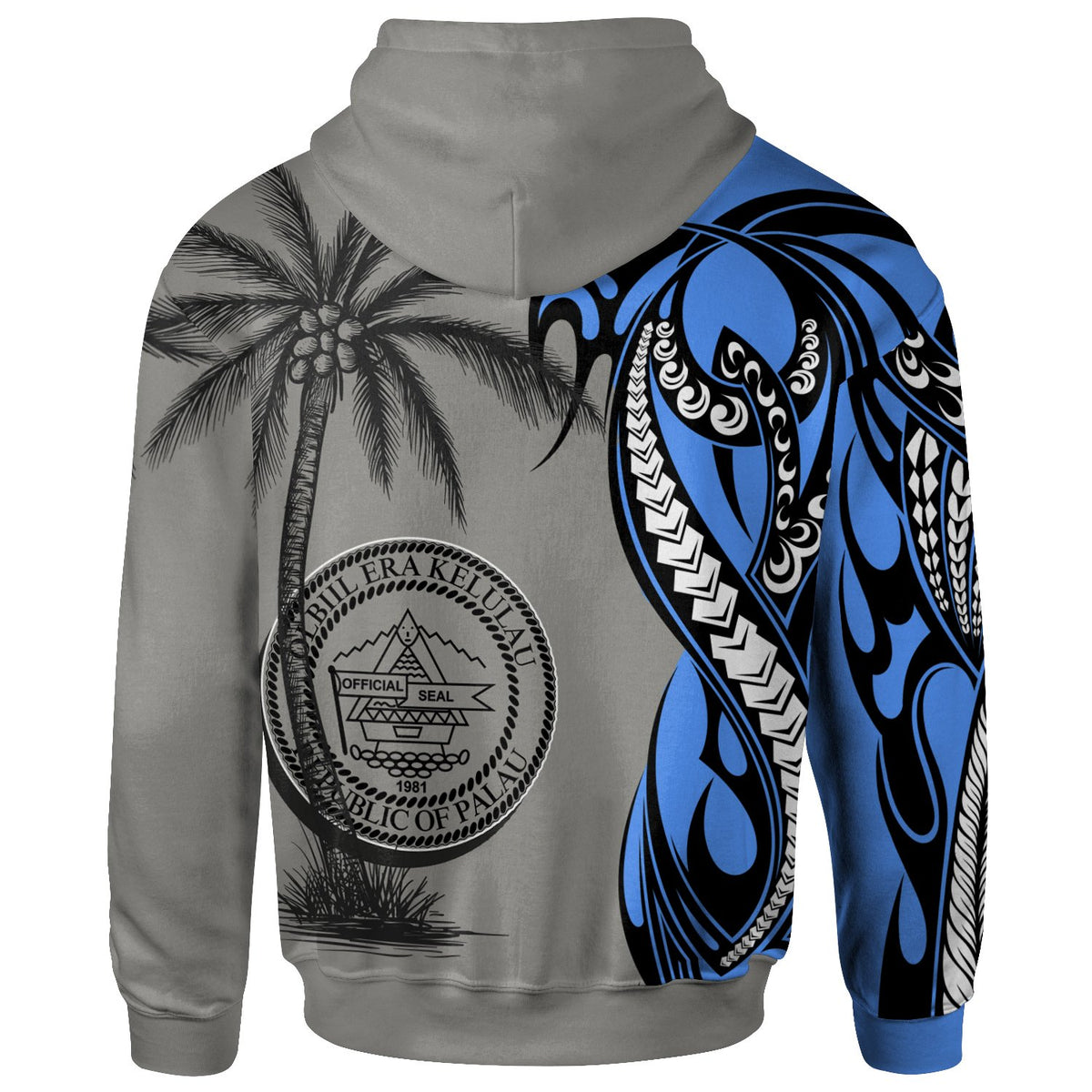 Palau Hoodie Classical Coconut Tree - Polynesian Pride