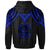 Palau Custom Hoodie Polynesian Armor Style Blue - Polynesian Pride