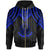 Palau Custom Zip up Hoodie Polynesian Armor Style Blue Unisex Blue - Polynesian Pride