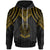 Palau Hoodie Polynesian Armor Style Gold Unisex Gold - Polynesian Pride