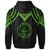 Palau Custom Hoodie Polynesian Armor Style Green - Polynesian Pride