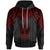 Palau Hoodie Polynesian Armor Style Red Unisex Red - Polynesian Pride