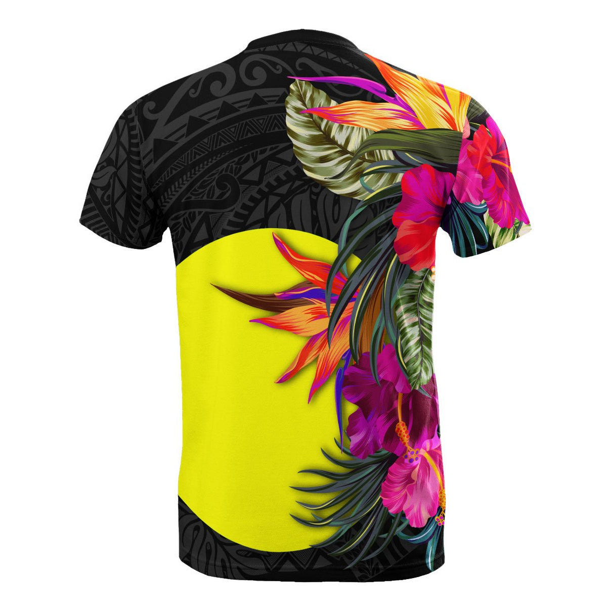 Palau T Shirt Hibiscus Polynesian Pattern - Polynesian Pride