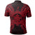 Palau Polo Shirt Palau Seal Map Polynesian Tattoo Red - Polynesian Pride