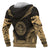 Palau Polynesian Chief Custom Zip up Hoodie Gold Version - Polynesian Pride