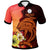 Palau Custom Polo Shirt Tribal Tuna Fish Unisex Orange - Polynesian Pride