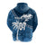 Custom Tapa Pattern with Palm Tree Fiji Rugby Zip up Hoodie LT7 - Polynesian Pride