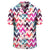 Palm Foliage On Striped Zigzag Hawaiian Shirt - Polynesian Pride