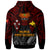 Papua New Guinea Hoodie Custom PNG Map Polynesian Flag Color Style Hoodie - Polynesian Pride