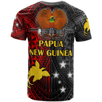 Papua New Guinea T Shirt Custom Seal With Flag Polynesian Pattern T Shirt - Polynesian Pride