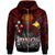 Papua New Guinea Hoodie Custom PNG Map Polynesian Flag Color Style Hoodie - Polynesian Pride