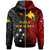 Papua New Guinea Hoodie Custom Seal With Flag Polynesian Pattern Hoodie - Polynesian Pride