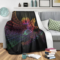 Papua New Guinea Premium Blanket - Butterfly Polynesian Style - Polynesian Pride