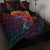 Papua New Guinea Quilt Bed Set - Butterfly Polynesian Style Black - Polynesian Pride