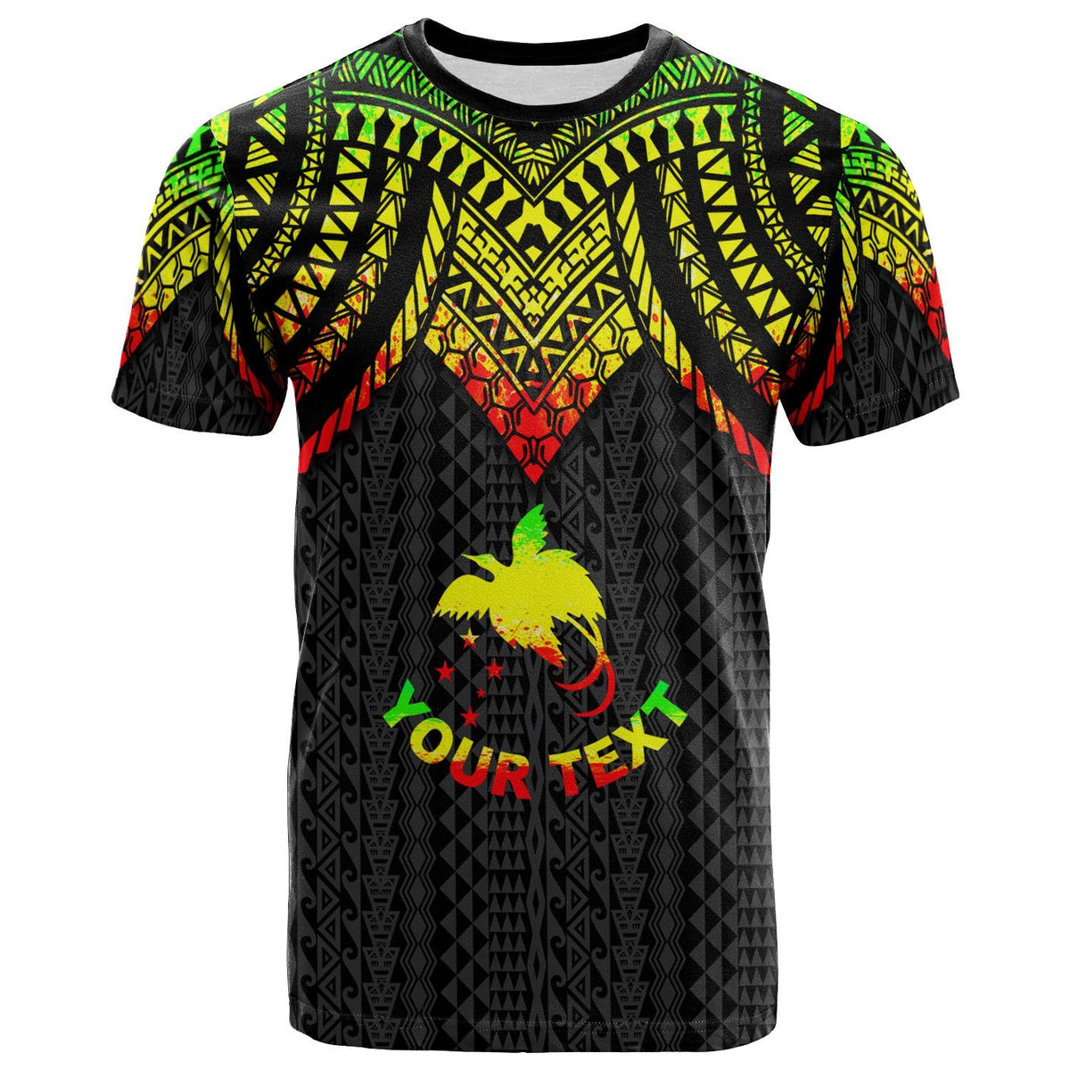 Papua New Guinea Custom T Shirt Polynesian Armor Style Reggae Unisex Art - Polynesian Pride