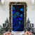 Papua New Guinea Door Cover Turtle Hibiscus Blue - Polynesian Pride