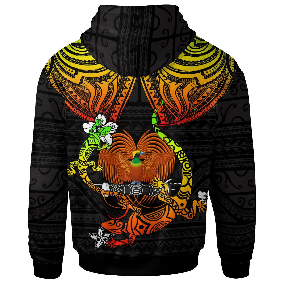 Papua New Guinea Custom Hoodie Lizard Good Chest - Polynesian Pride