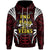 Papua New Guinea Hoodie Blood Runs Through My Veins Style Flag Unisex Red - Polynesian Pride