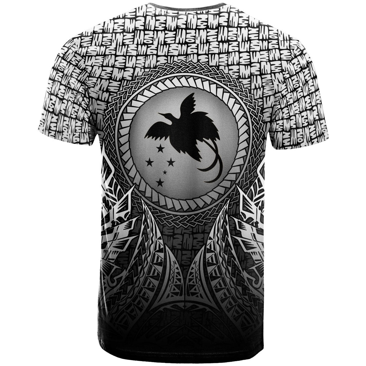 Papua New Guinea T Shirt Circle Pattern Black - Polynesian Pride