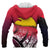 Papua New Guinea Flag Hoodie Polynesian Pattern - Polynesian Pride