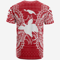 Papua New Guinea All T Shirt Papua New Guinea Flag Map Polynesian Tattoo Red White - Polynesian Pride
