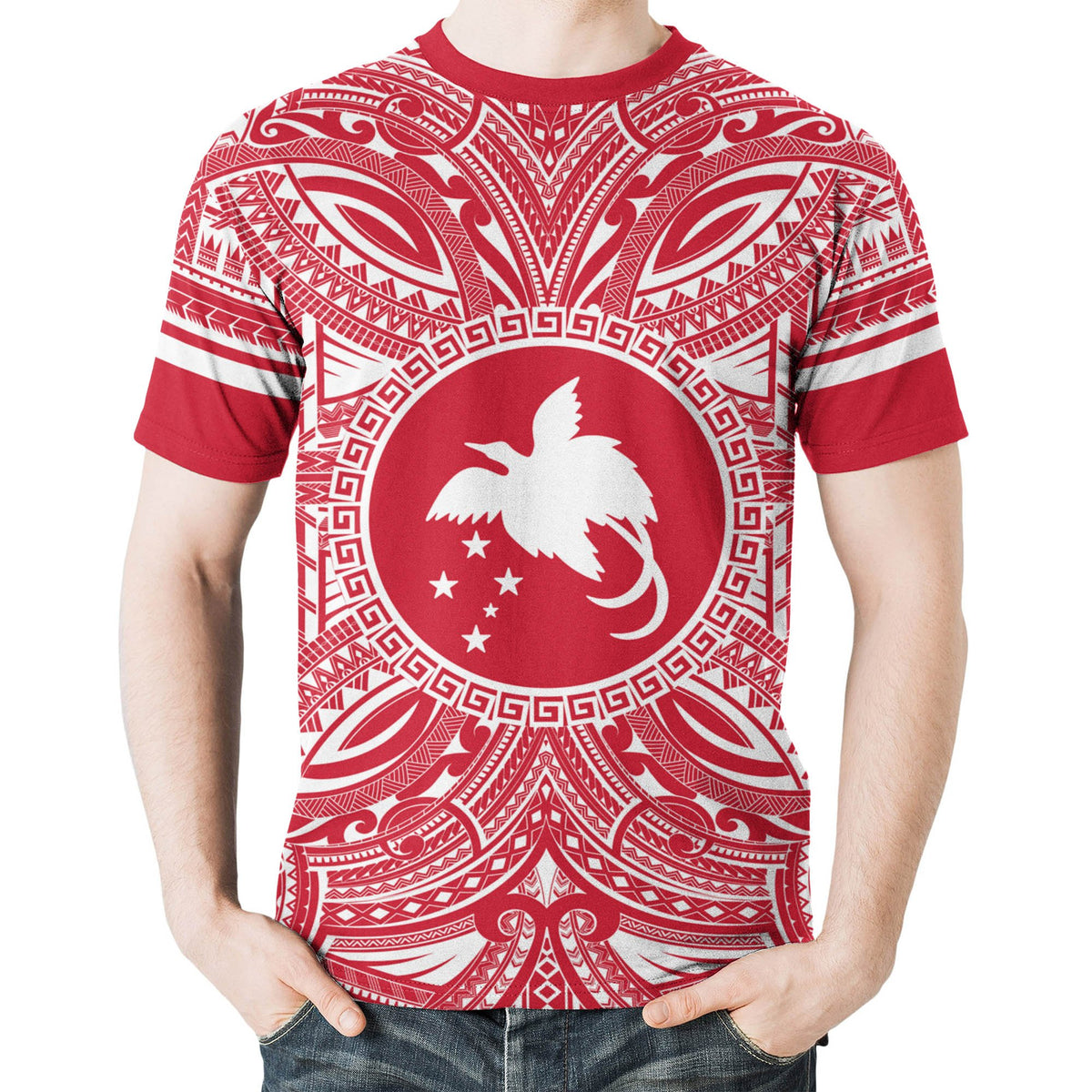 Papua New Guinea All T Shirt Papua New Guinea Flag Polynesian Flag Color - Polynesian Pride