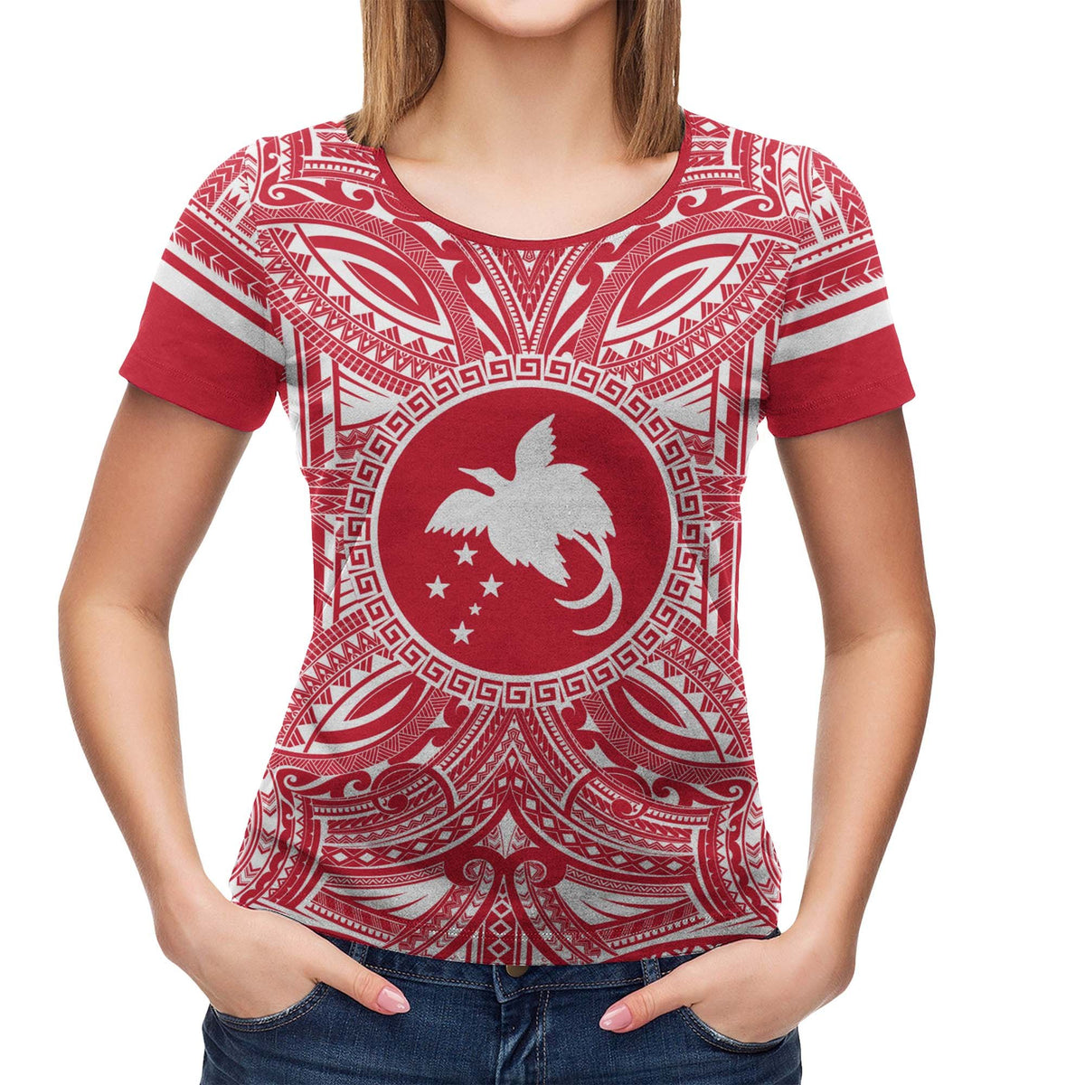 Papua New Guinea All T Shirt Papua New Guinea Flag Polynesian Flag Color - Polynesian Pride