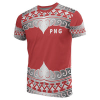 Papua New Guinea All Over T Shirt Papua New Guinea Wave Style Unisex Red - Polynesian Pride