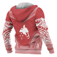 Papua New Guinea Polynesian Chief Custom Zip up Hoodie Flag Version - Polynesian Pride