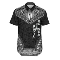 Papua New Guinea Polynesian Chief Shirt - Black Version Men Black - Polynesian Pride