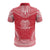 Papua New Guinea Custom Polo Shirt Papua New Guinea Coat Of Arms Polynesian Chief Tattoo Red Version - Polynesian Pride