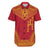 Papua New Guinea Polynesian Chief Shirt - Flag Version Men Red - Polynesian Pride