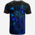 Papua New Guinea T Shirt Papua New Guinea Flag Turtle Hibiscus Blue - Polynesian Pride