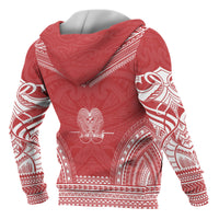 Papua New Guinea Polynesian Chief Custom Zip up Hoodie Flag Version - Polynesian Pride