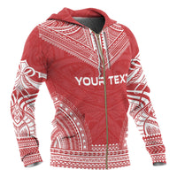 Papua New Guinea Polynesian Chief Custom Zip up Hoodie Flag Version - Polynesian Pride