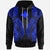 Papua New Guinea Hoodie Polynesian Lion Head Blue Style Unisex Blue - Polynesian Pride