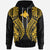 Papua New Guinea Hoodie Polynesian Lion Head Gold Style Unisex Gold - Polynesian Pride
