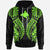 Papua New Guinea Hoodie Polynesian Lion Head Green Style Unisex Green - Polynesian Pride