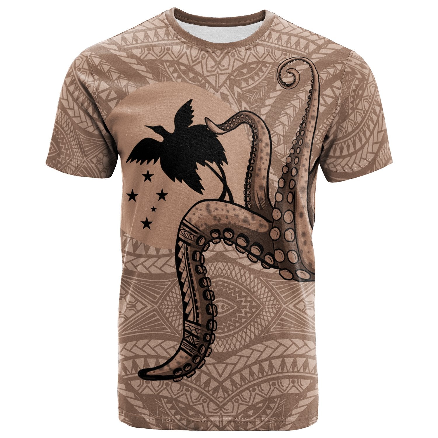Papua New Guinea T Shirt Octopus Tentacle Unisex Art - Polynesian Pride