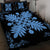 Hawaiian Quilt Maui Plant And Hibiscus Pattern Quilt Bed Set - Pastel Black - AH - Polynesian Pride