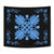Hawaiian Quilt Maui Plant And Hibiscus Tappestry - Pastel Black - AH Wall Tapestry Pastel - Polynesian Pride